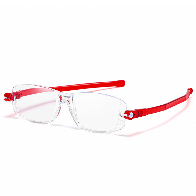 360 Rotating New exquisite reading glasses glasses folding men's and women's fashion HD resin reading glasses anti-blue light