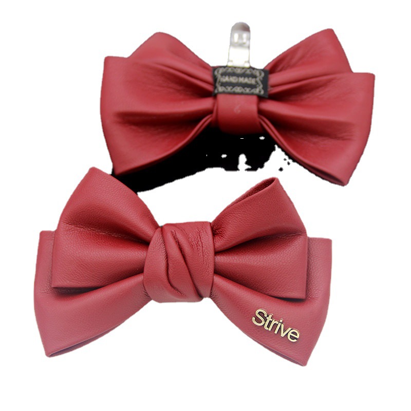 Cross-border leather shoes accessories Black Bow shoe flower detachable shoe buckle high heels accessories work shoes decorative buckle