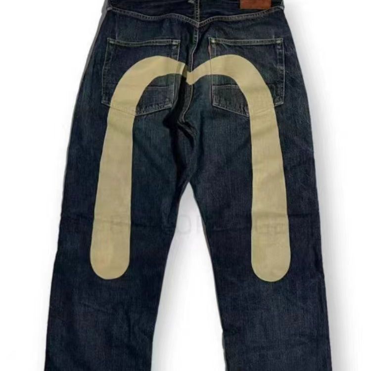 European and American Hip-Hop American Year Classic Niche ins Printed Unisex Loose Trendy Trousers Cool Jeans