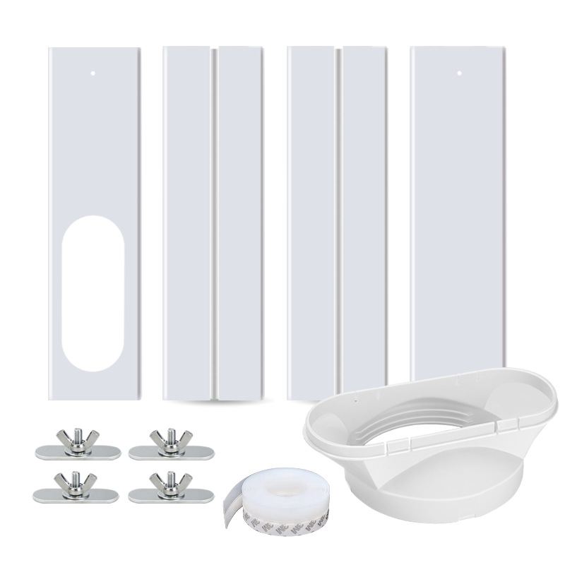 portable-air-conditioner-sealing-plate-accessory-set-window-block-adjustable-length-43-140cm-flat-mouth-interface-130mm