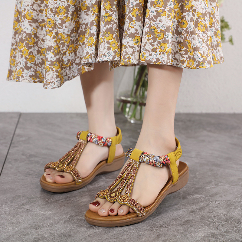 2230-3 Amazon 2024 Summer New All-match Fashion Women's Sandals with Loafed Light Comfortable Sandals