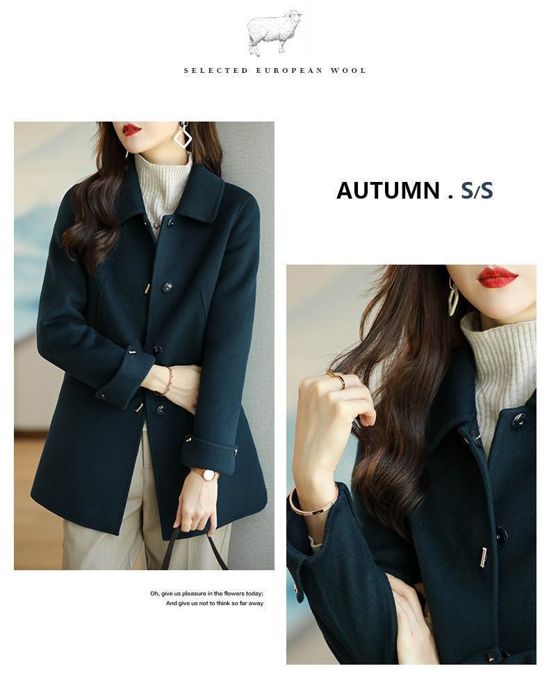 New Women's Fashion Small Casual Slim Versatile High-end Cotton Wool Coat Trendy Jacket_voghion.com