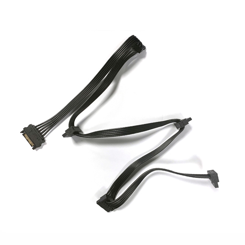 Factory spot power supply 4pin hard disk SATA line one drag five SATA mother to SATA one drag five SATA power supply line