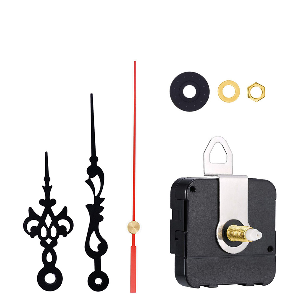 Cross-border hot sale long axis 31mm wall clock movement DIY quartz clock movement 2 sets of metal pointer creative clock accessories