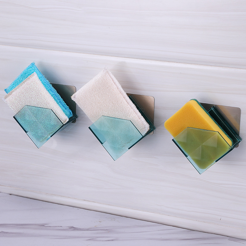 Kitchen Wall Hanging Cleaning Cloth Drying Rack Household Hole-free Dish Cloth Dish Cloth Sponge Sink Storage Rack Storage Rack