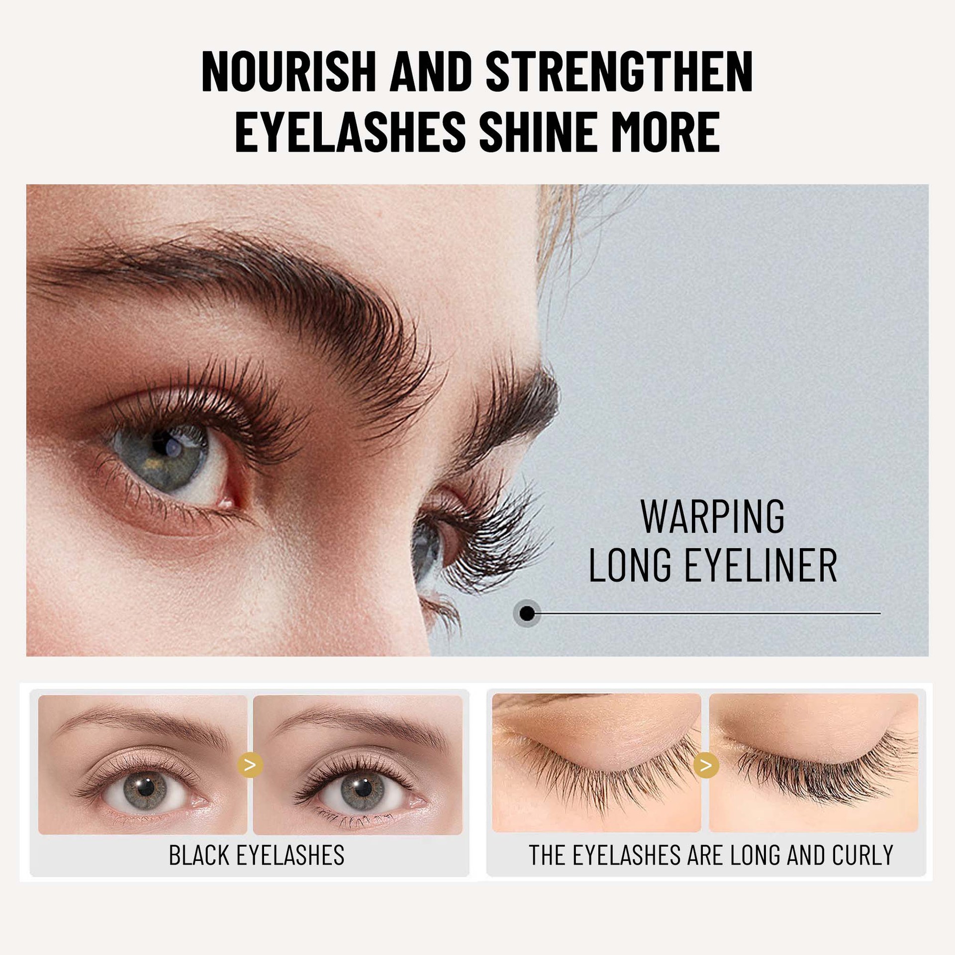 Cross-border Eyelash Nutrient Solution Eyelash Care Solution Mild Repair Natural Thick Long Curled Eyelash Moisturizing Solution