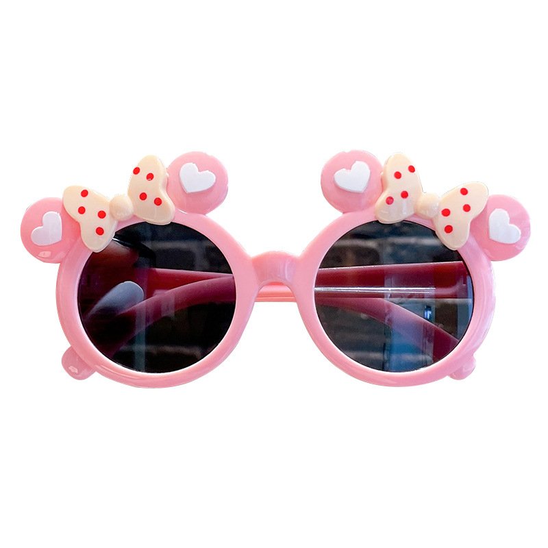Children's Sunglasses Girls Mickey Super Cute Baby Sunglasses Anti-ultraviolet Cartoon Cute Little Girl Sunshade Glasses