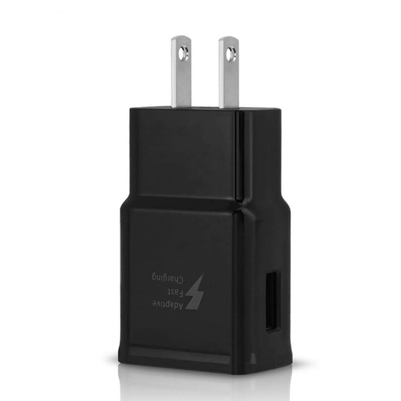 S8 fast charging charger is suitable for Samsung S6/S8/S9/10 fast charging head QC3.0 European and American standard plug