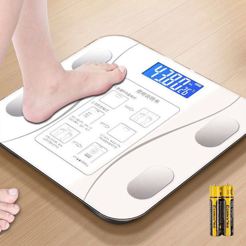 Electronic Scale Bluetooth Weighing Scale Healthy Intelligent Height Body Fat Weighing Household Rechargeable Healthy Body Weighing Scale