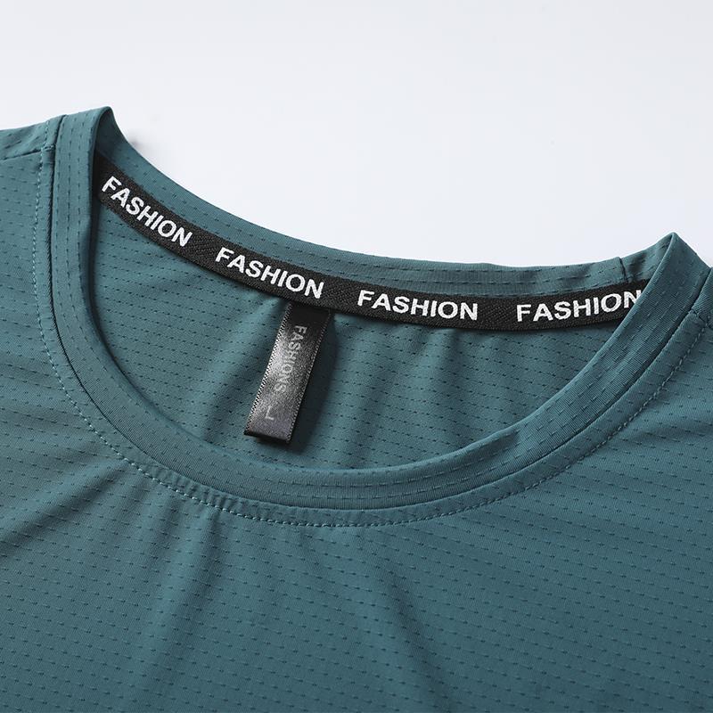 Wholesale factory in stock main push 2021 butterfly net summer nylon Ice Silk quick-drying T-shirt Men's Youth Leisure outdoor