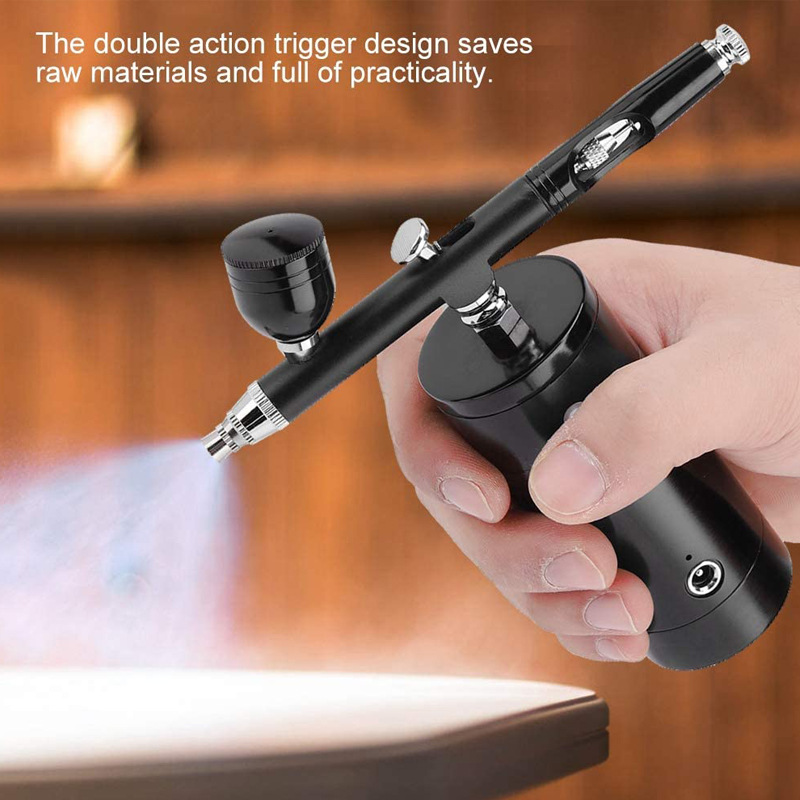 Amazon, eaby hot-selling portable rechargeable mini electric small spray pen air pump set model painting color