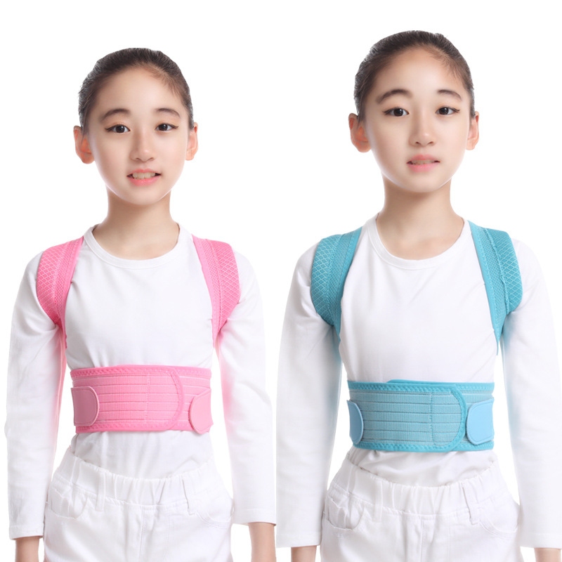 Children's anti-Humpback correction belt children's men and women correct sitting posture correction belt Primary School students breathable back holder
