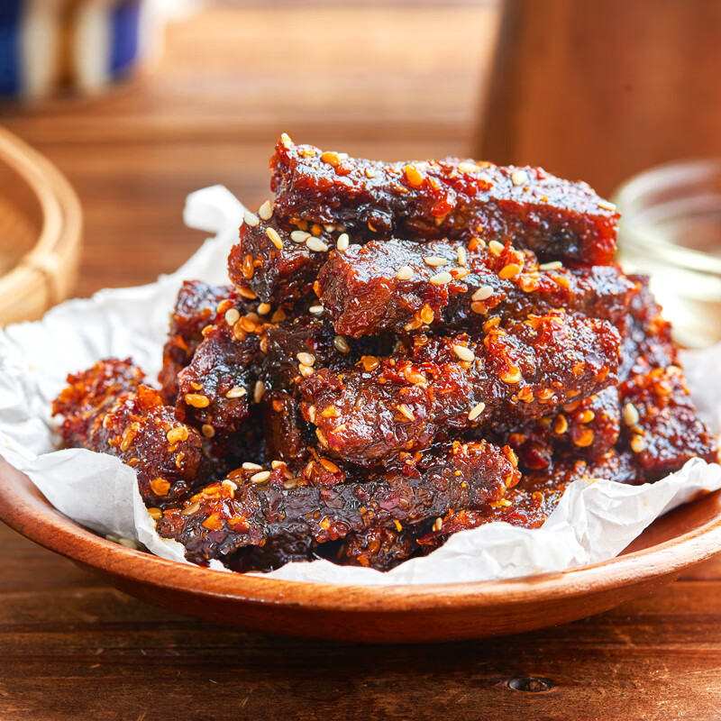 Bang Baby spicy beef 98g bag cold beef 500g Chengdu specialty spicy hot beef casual snacks