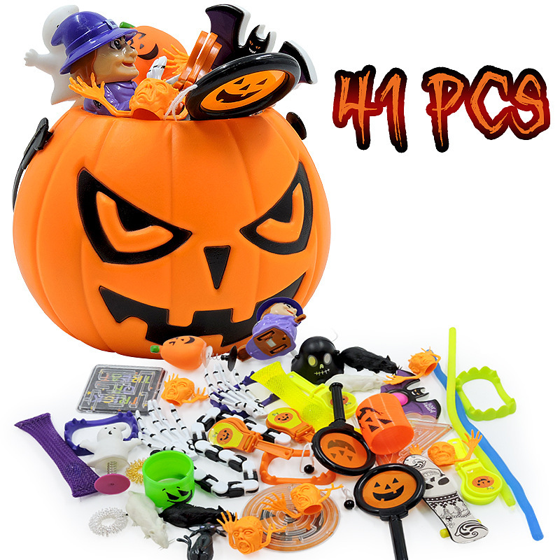 New Halloween Decompression Toy Set Pumpkin Rat-killing Pioneer Bat Bubble Countdown Calendar Blind Box