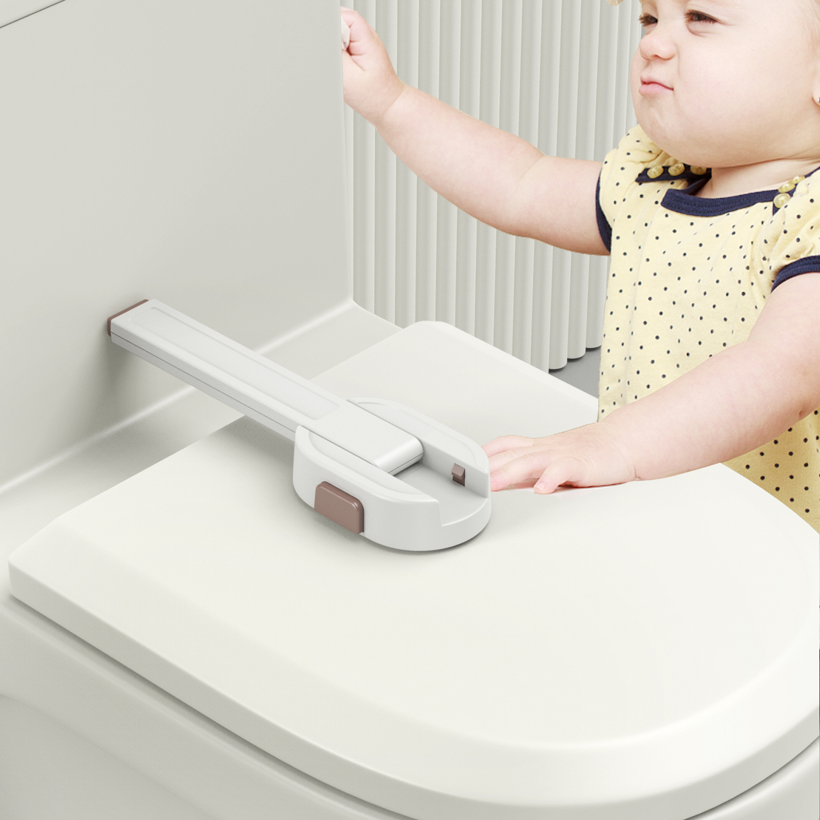 Toilet lock baby anti-open toilet lid lock cat and dog anti-open toilet children safety lock Amazon hot