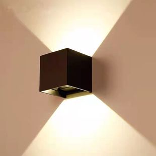 Outdoor Waterproof Wall Lamp Dimmable Corner Hotel Outdoor Double Head Corridor Exterior Wall Lamp Glow Up and Down