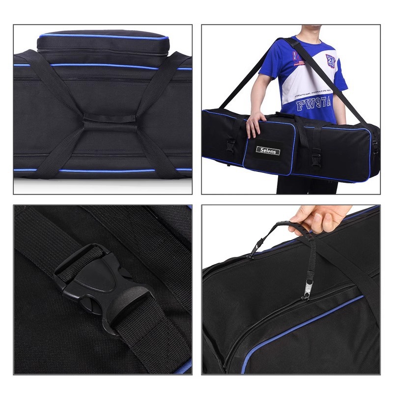 105CM photography lamp holder bag thickened compartment camera tripod storage bag photography fill light bracket lamp holder bag