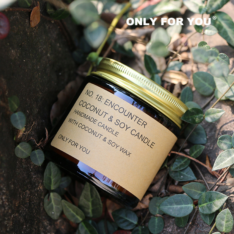 American New Generation Brand ONLYFORYOU Gold Cap Medium Brown Bottle Aromatherapy Candle Fragrance Accompanying Gift Box Encounter