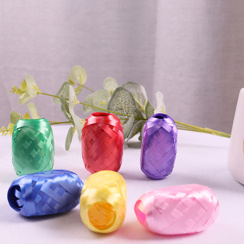 Rugby Ribbon 5mm * 10m Wedding Decoration Birthday Party Layout Egg-shaped Laser Balloon Ribbon Strap