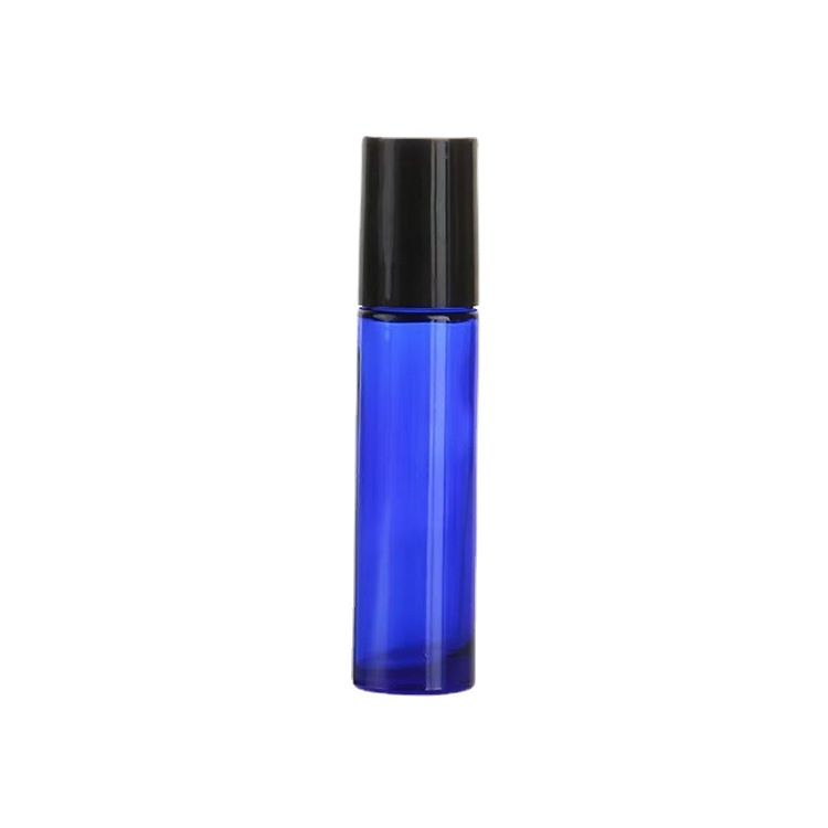 10ml Multicolor Hot Silver Perfume Roller Bead Bottle Glass Cosmetic Bottles Fashion Essential Oil Tea Travel Set Bottle