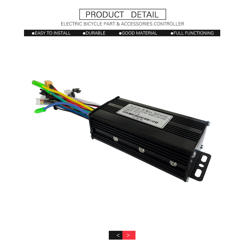 Bicycle lithium battery modified electric scooter accessories 24V36V48V-26A sine wave three-mode controller