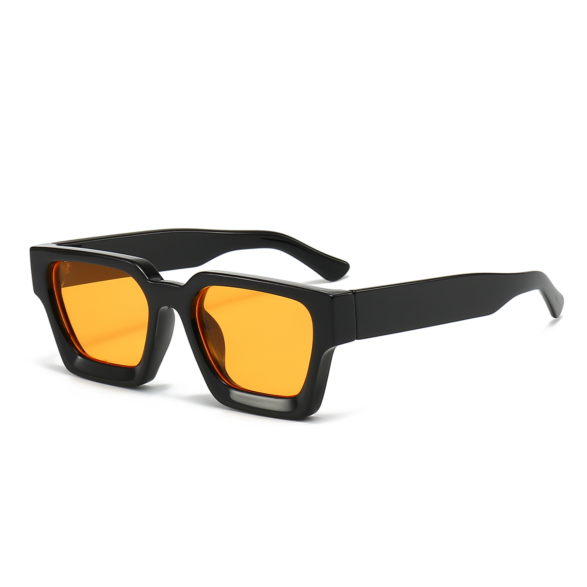 Cool square glasses new European and American thick frame sunglasses trendy box foreign trade glasses personalized cross-border large frame sunglasses
