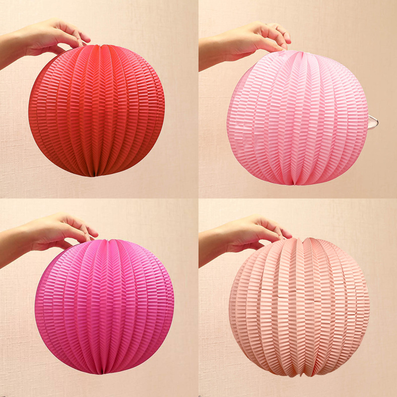Watermelon paper lantern wedding room decoration supplies honeycomb ball wedding ornaments engagement background wall festive pendant decorations