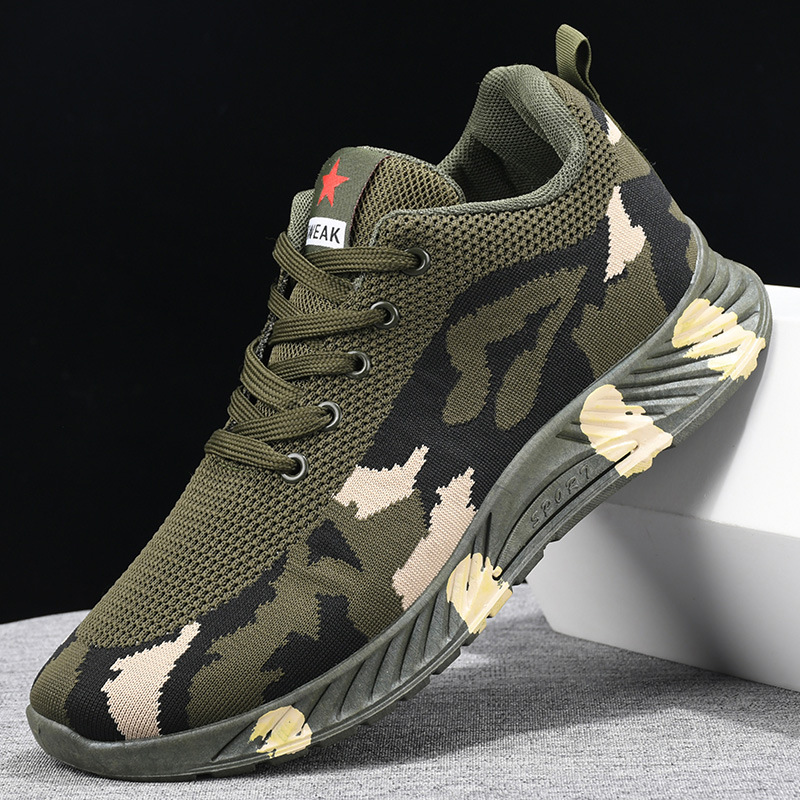 [Factory wholesale] men's and women's same training shoes spring and summer outdoor hiking shoes flying woven shoes comfortable breathable Liberation