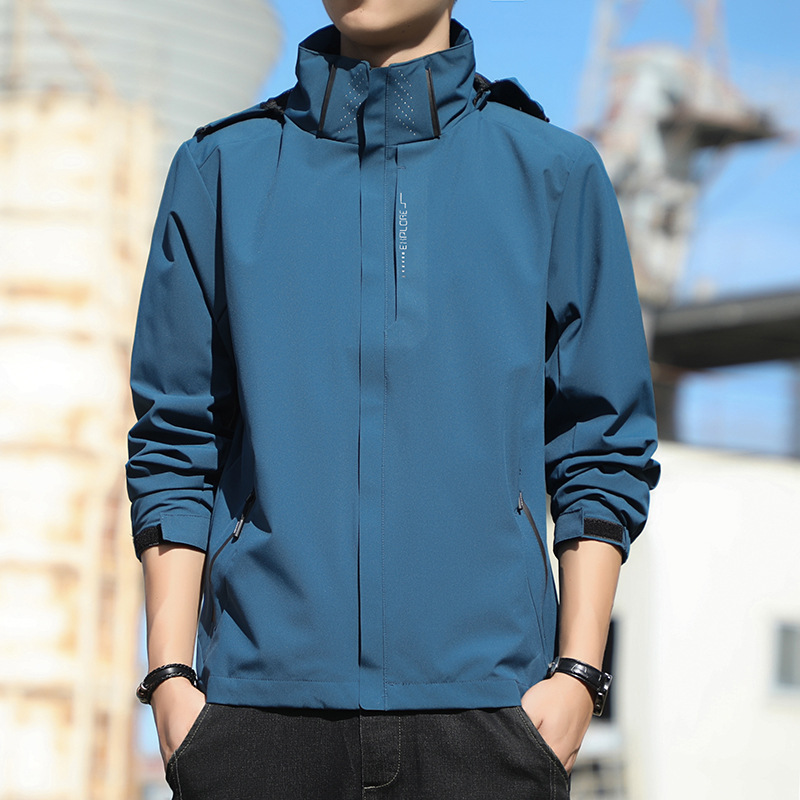 6266 jacket men's and women's outdoor two-piece travel clothes printed overalls jacket men's and women's hot