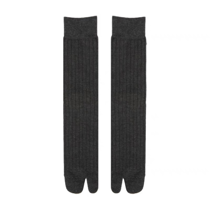 Japanese Style Minimalist Toe Socks with Stripes_voghion.com