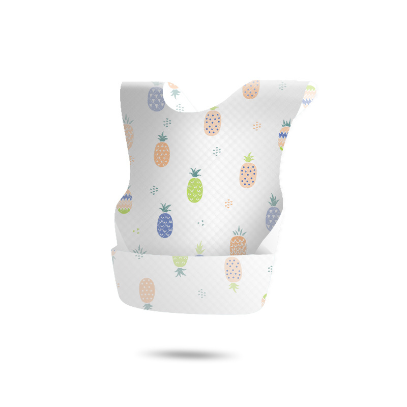 Cross-border English neutral Disposable bib baby bib thickened waterproof baby children's saliva towel spot wholesale