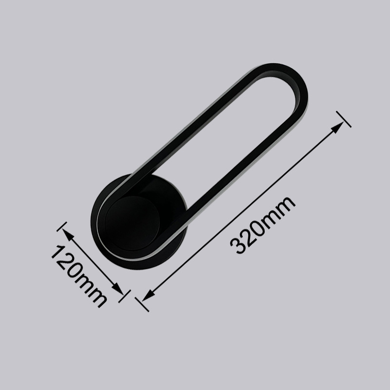 led wall lamp, modern light luxury living room 2023 household linear strip aluminum lighting 330 degree rotating runway light