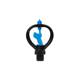 4 points 6 points inner wire middle distance butterfly rain-shaped Rotating nozzle turbine rotating nozzle lawn atomization spray irrigation manufacturer