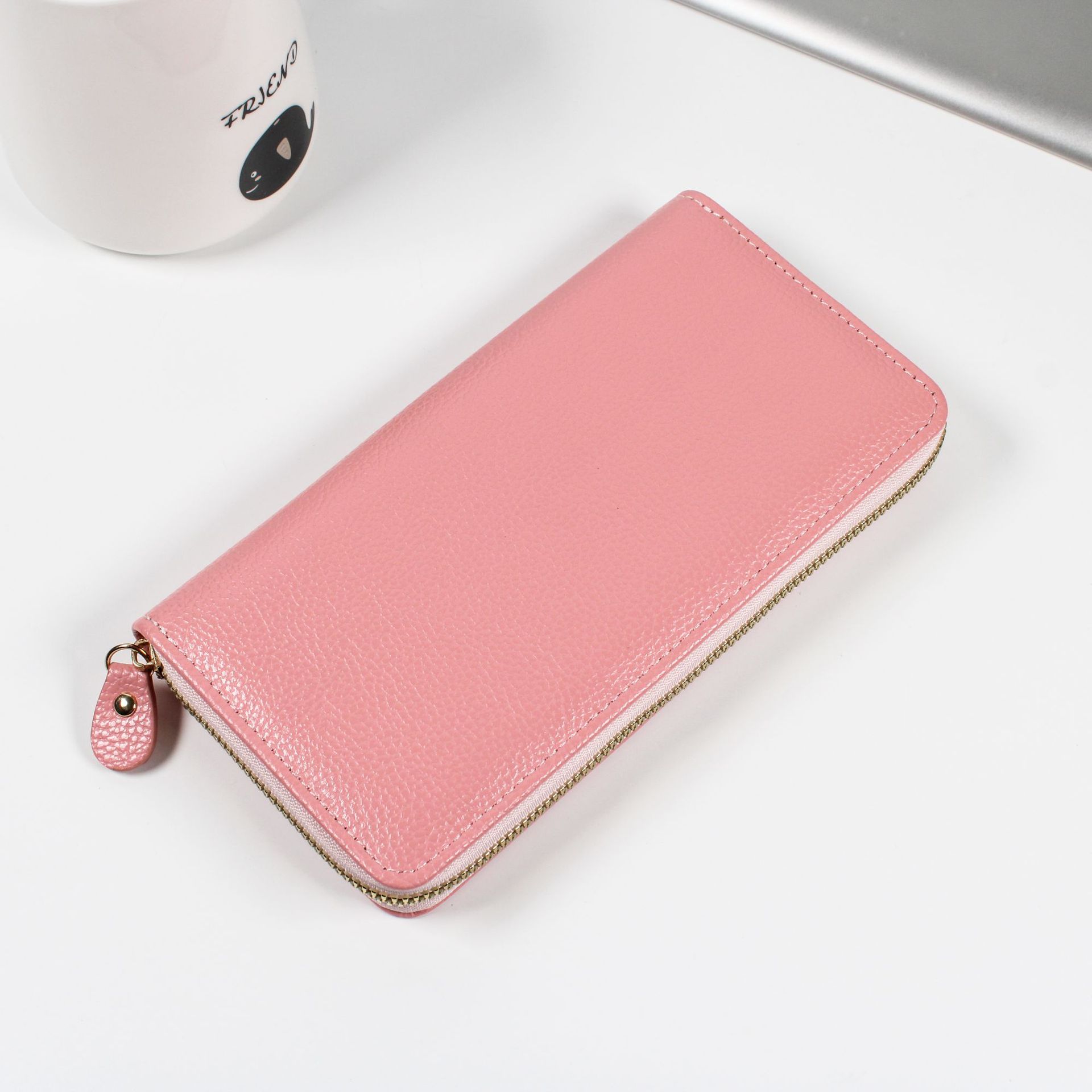 New Women's Long Zipper Wallet Large Capacity Multi-card Litchi Pattern Clutch Simple All-match Women's Coin Wallet