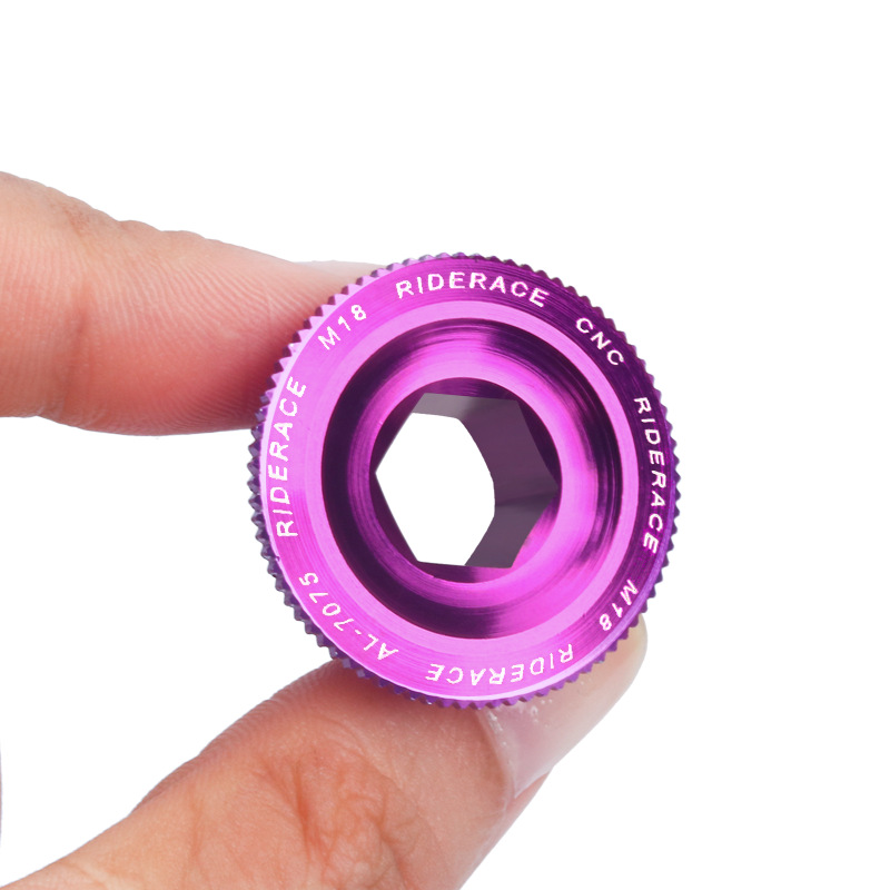 Mountain bike color aluminum alloy crank cover screw BB central shaft crank XT hollow integrated tooth plate screw