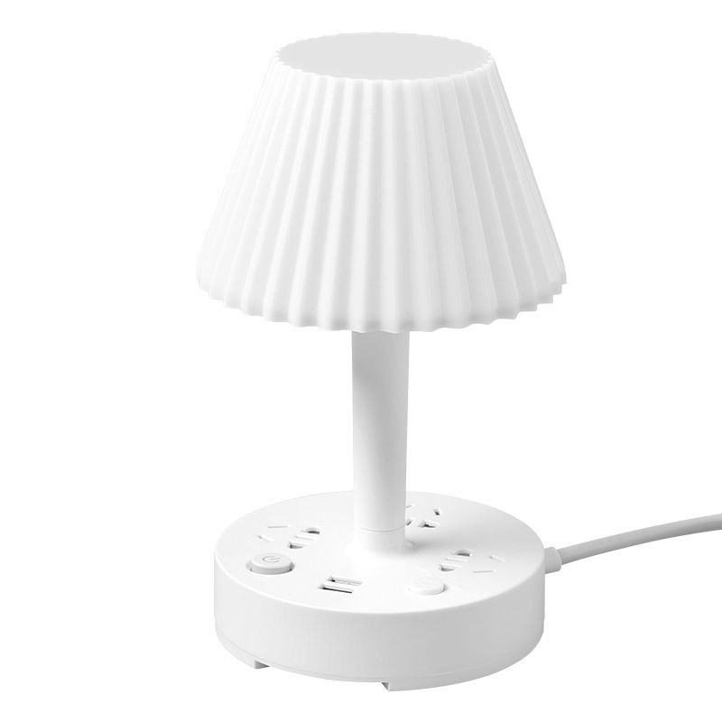 【三ジャック8.8メートルUSB付き】目を保護する多機能電気スタンドのコンセントはベッドの夜のランプのプラグの寝室のランプを勉強します。|undefined