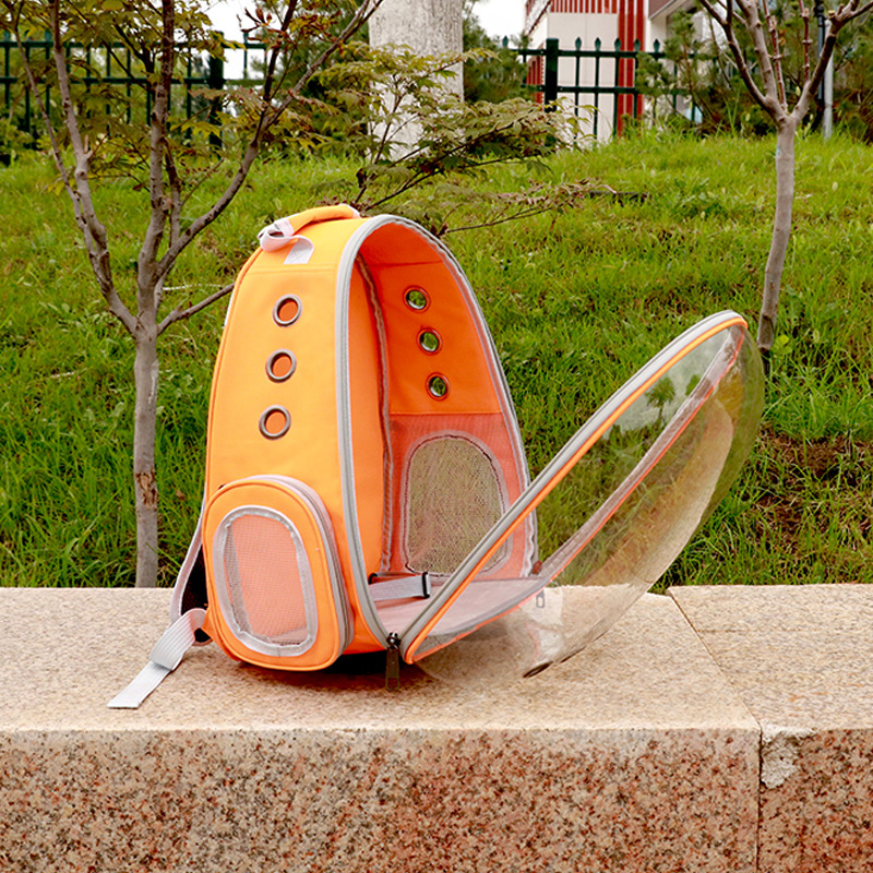 Factory wholesale panoramic side opening transparent pet backpack out carrying bag cat bag dog bag space pet backpack