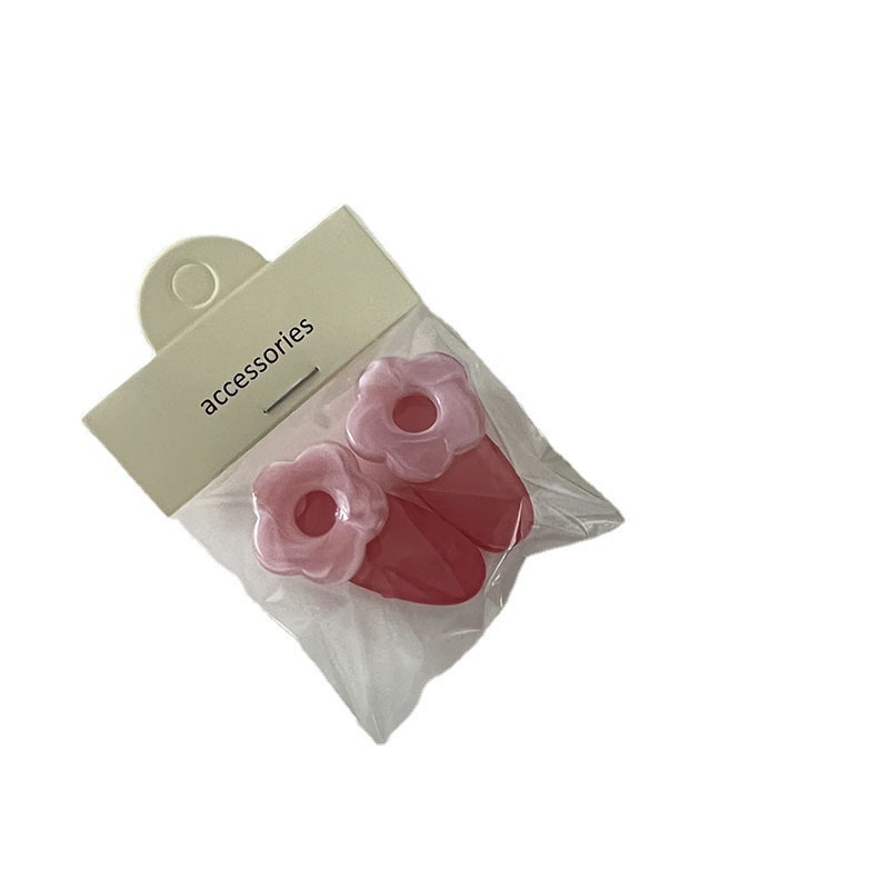 2er-Pack ~ Koreanische INS Bunte Macaron Süße Blume Gebrochene Haarnadel Entenschnabelclip Haarnadel Pony Seitliches Haar-Accessoire_voghion.com