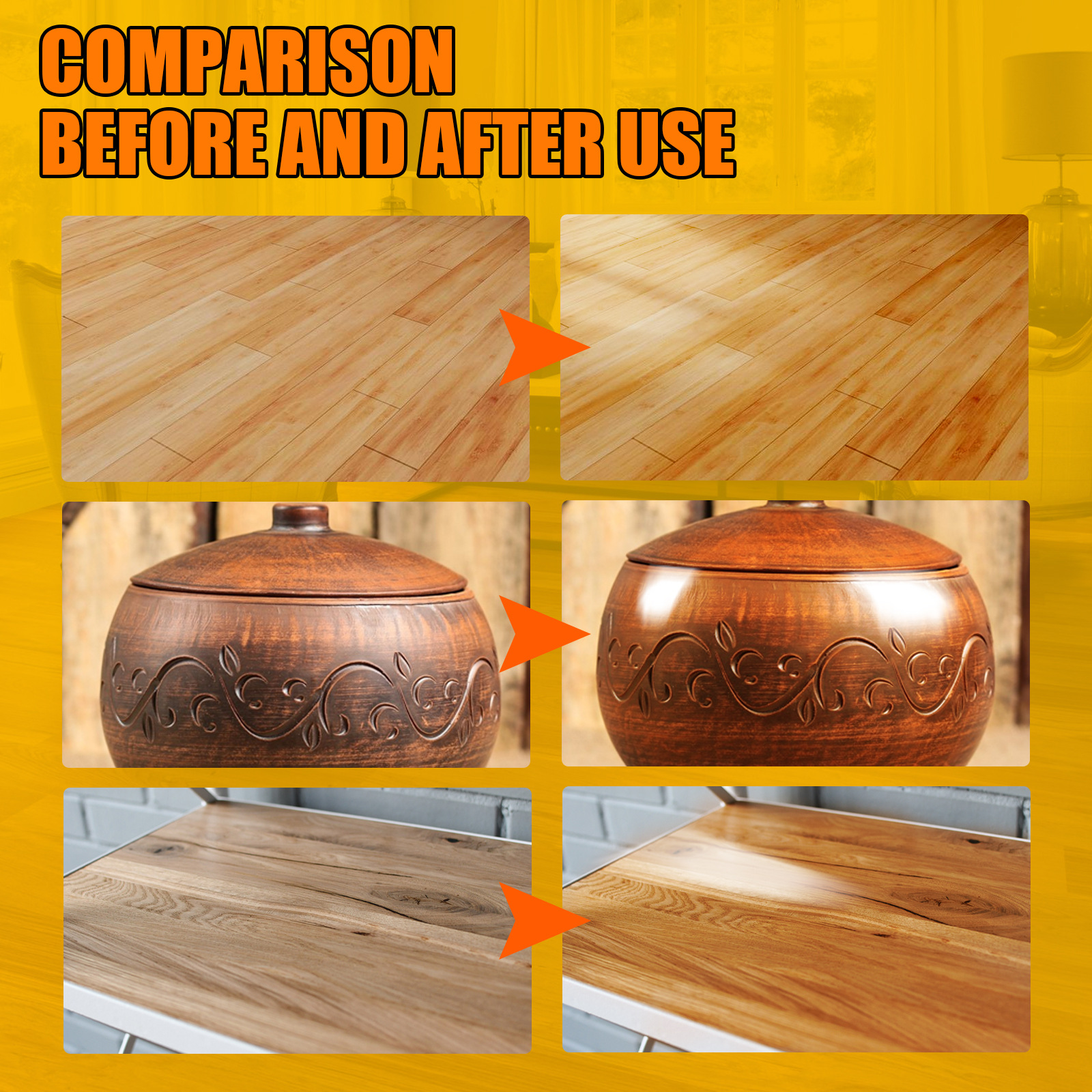 EELHOE Natural Beeswax Furniture Care Polished Beeswax Waterproof Brightening Wear Resistant Wood Floor Maintenance Beeswax