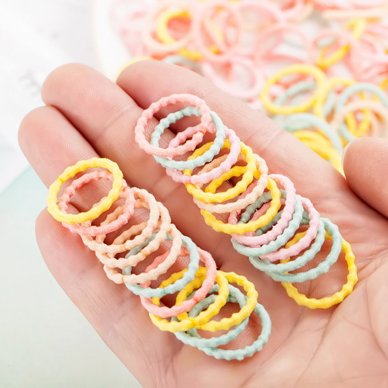 Baby Hair Ring Girls' Hair Band Small Thumb Ring High Elastic No Hair Injury Children's Hair Accessories Seamless Hair Rope