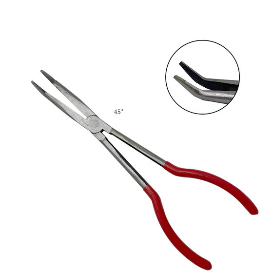 11 inch red handle clamp red Crucible clamp melting bowl clamp melting bowl clamp Crucible clamp straight mouth 45 degrees 90 degrees