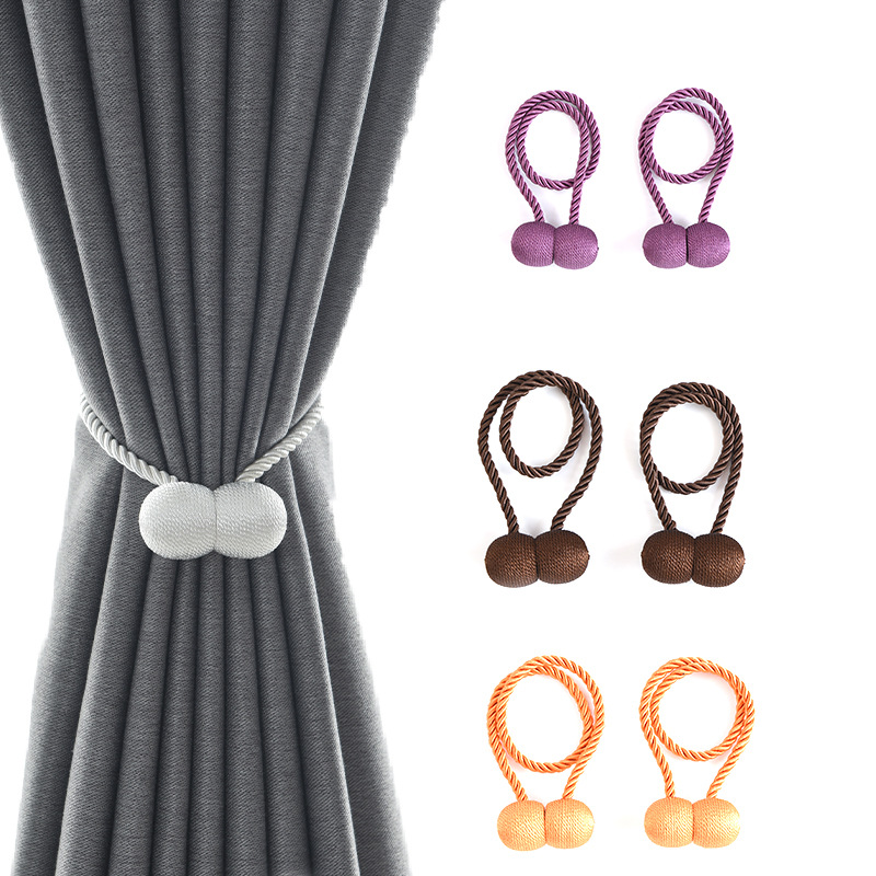 Modern Simple Nordic-style Punch-free Installation-free Headset Curtain Magnetic Buckle Cross-border Curtain Strap Curtain Buckle