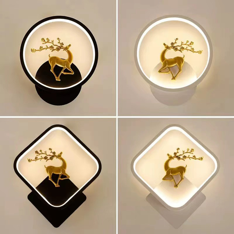 Internet Celebrity Wall Lamp LED Bedside Bedroom Modern Simple Creative Living Room Balcony Stairs Aisle Wall Nordic Lamps