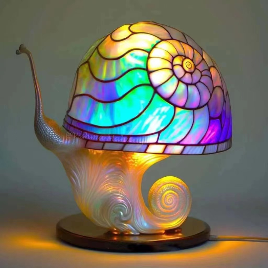 Cross-border new Amazon independent station home decoration colorful table lamp decoration European country style desktop decoration