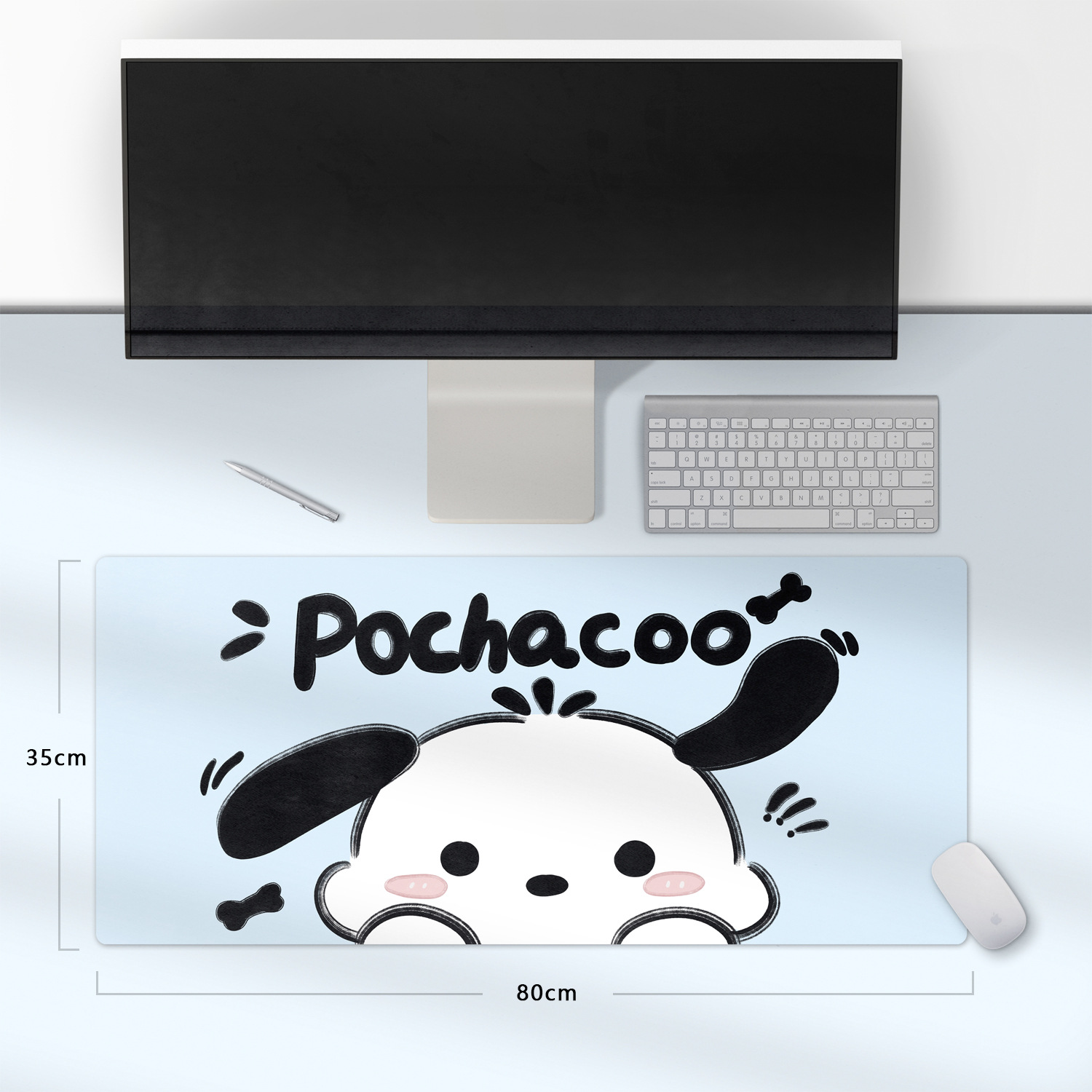 Cartoon mouse pad oversized pu leather pad girl cute desk pad office supplies Wen Chuang student computer desk wholesale