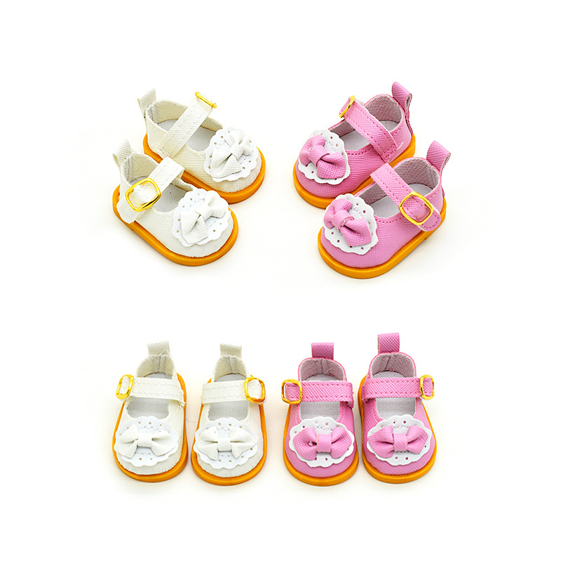 20cm Cotton Doll Shoes Star Doll Leather Shoes Doll Dress Accessories Non-Attribute Butterfly Princess Shoes