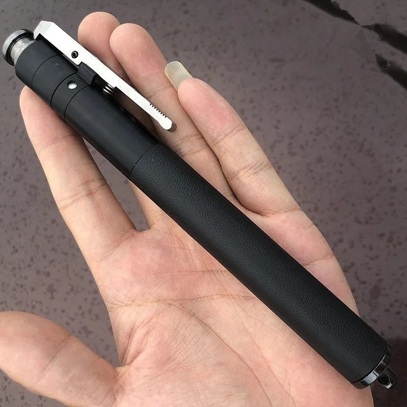 Automatic Spring Stick Telescopic Stick Self-defense Stick Self-defense Weapon Legal Car Stick Solid Self-defense Triple Stick