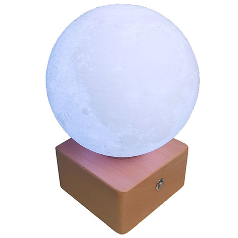 Cross-border moon light USB rechargeable night light planet light colorful touch LED bedside table lamp creative birthday gift
