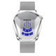 White mesh belt-white steel-white surface