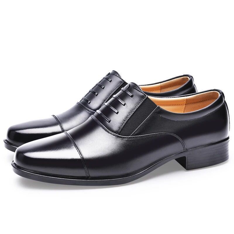 Triple Joint Leather Shoes Sergeant Leather Shoes Formal Dress Leather Shoes Men's Autumn Fake Lace-up Leather Shoes Men's Triple Pointed Leather Shoes Men's Shoes